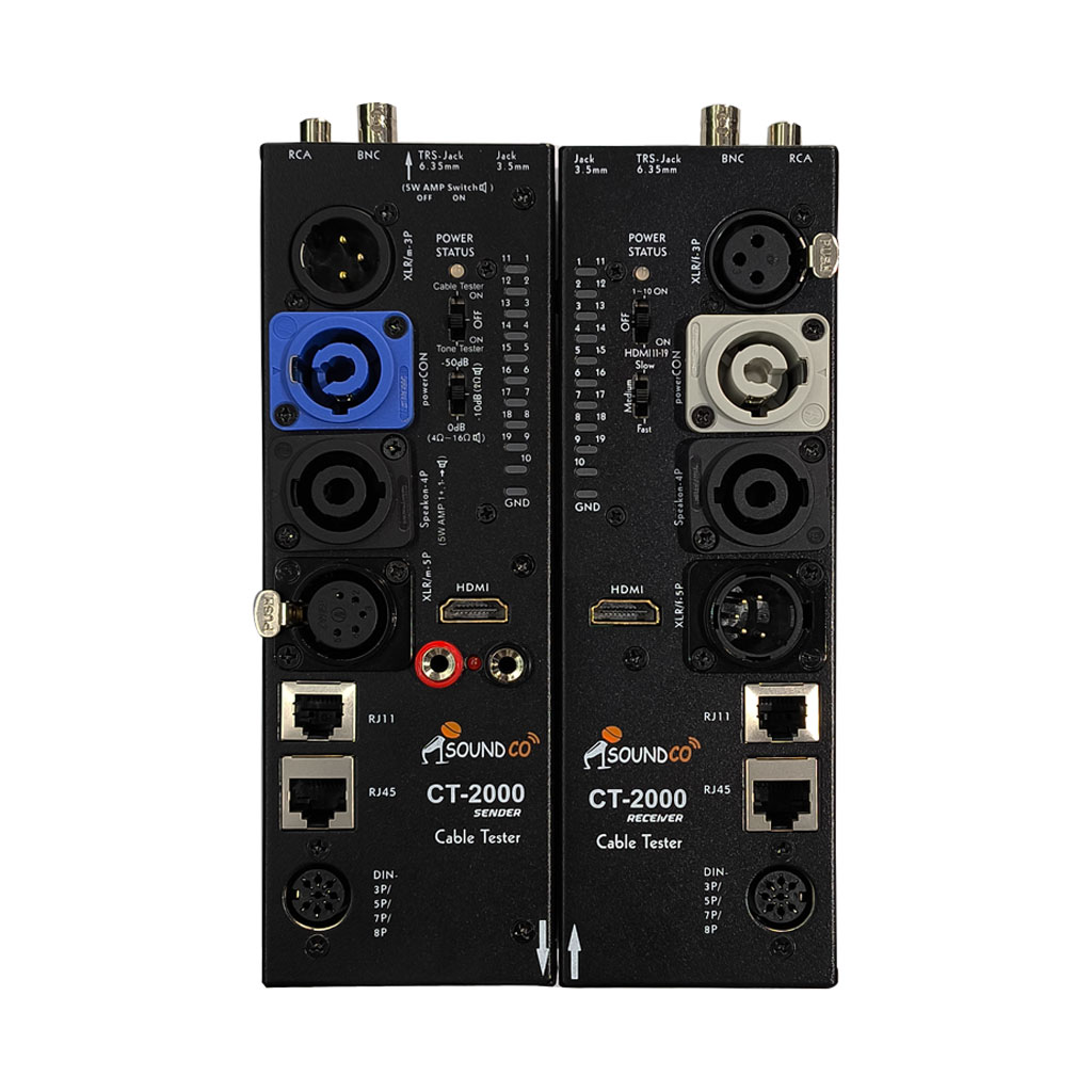 ساندکو 51 تستر-کابل-صدا-ساندکو-مدل-CT2000-نمای-رو-به-رو